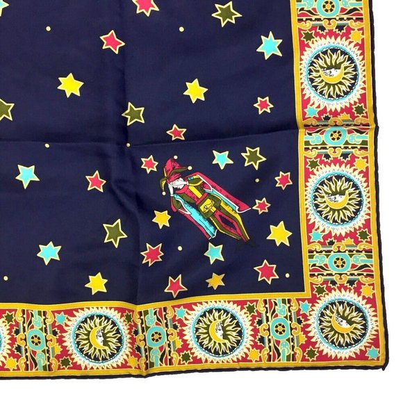 119160E V Christian Dior Scarf Multicolor Silk 100% - Picture 2 of 9